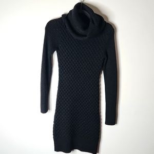Alice + Olivia Black Knit Midi Dress